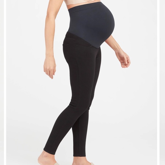 SPANX Mama Ankle Jean-ish Leggings, BLACK SIZE MEDIUM NEW.  0523 - Picture 2 of 6